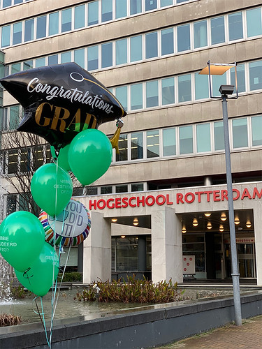  Ballonboeket Bedrukt Hoge School Rotterdam