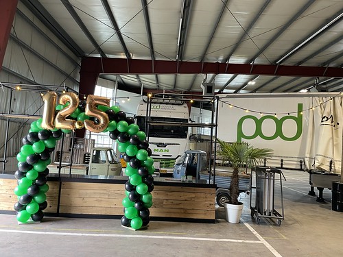  Ballonboog 6m Met Folieballon Cijfer 125 Jubileum Pod Logistics Warehousing Botlek Rotterdam