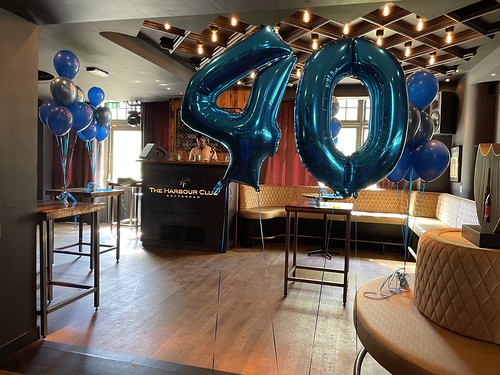  Folieballon Cijfer 40 Tafeldecoratie 6ballonnen Chrome Blauw Verjaardag The <a href='http://www.rotterdamsballonnenbedrijf.nl/plaatsen/harbour-club' class='w3-text-indigo'>Harbour Club</a> Rotterdam