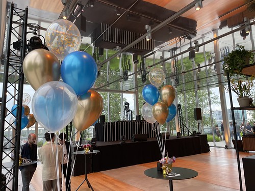  Tafeldecoratie 6ballonnen <a href='http://www.rotterdamsballonnenbedrijf.nl/plaatsen/depot-boijmans-van-beuningen' class='w3-text-indigo'>Depot Boijmans Van Beuningen</a> Rotterdam