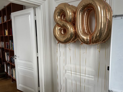  Folieballon Cijfer 80 Verjaardag Suite Hotel Pincoffs Rotterdam