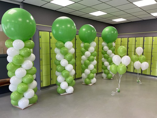  Ballonpilaar Breed Rond Tafeldecoratie 6ballonnen Diplomering Comenius College Rotterdam