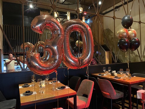  Folieballon Cijfer 30 En Tafeldecoratie 6ballonnen Verjaardag Cafe In The City Rotterdam
