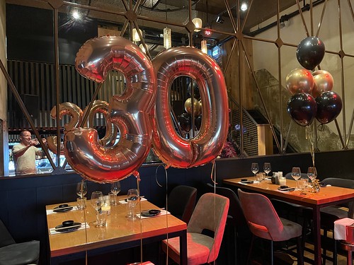  Folieballon Cijfer 30 En Tafeldecoratie 6ballonnen Verjaardag <a href='http://www.rotterdamsballonnenbedrijf.nl/plaatsen/cafe-in-the-city' class='w3-text-indigo'>Cafe In The City</a> Rotterdam