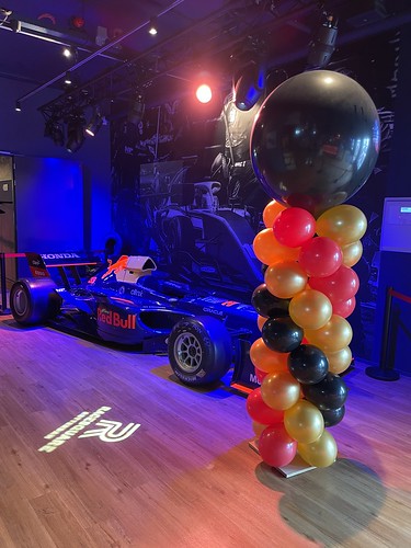  Ballonpilaar Breed Rond Bavaria Kvk City Race Max Verstappen Red Bull Racing Formule 1 F1 Hollywood Event Center Rotterdam