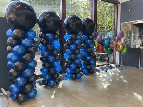  Ballonpilaar Breed Rond Tafeldecoratie 3ballonnen Folieballonnen Hoge School Rotterdam
