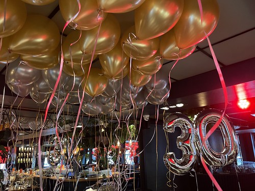  Heliumballonnen Folieballon Cijfer 30 Verjaardag The Oyster Club Rotterdam