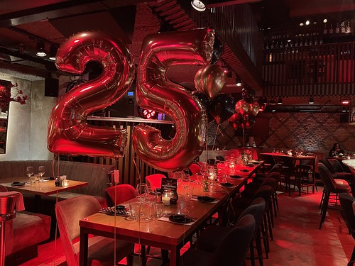 Folieballon Cijfer 25 Tafeldecoratie 6ballonnen Verjaardag Cafe In The City Rotterdam
