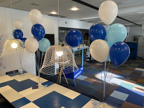  Tafeldecoratie 6ballonnen Cloudbuster Rond Erasmus Mc Rotterdam