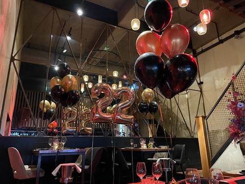  Tafeldecoratie 6ballonnen Folieballon Cijfer 22 Verjaardag Cafe In The City Rotterdam