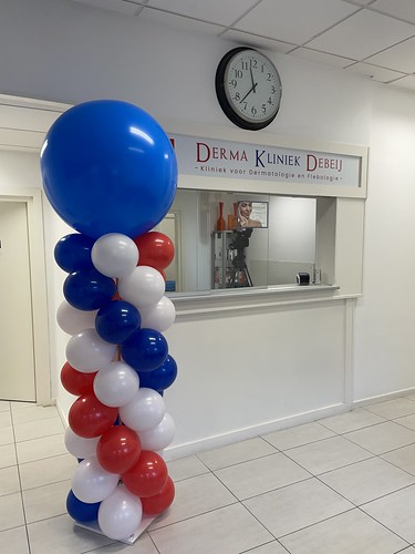  Ballonpilaar Breed Rond Derma Kliniek Debeij Rotterdam