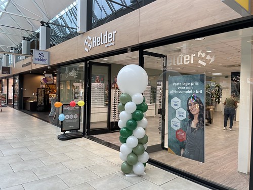  Ballonpilaar Breed Rond Helder Opticien Winkelcentrum Keizerswaard Rotterdam