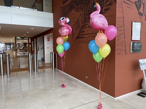 Ballonboeket Flamingo Bedrijfsfeest van Oord Rotterdam