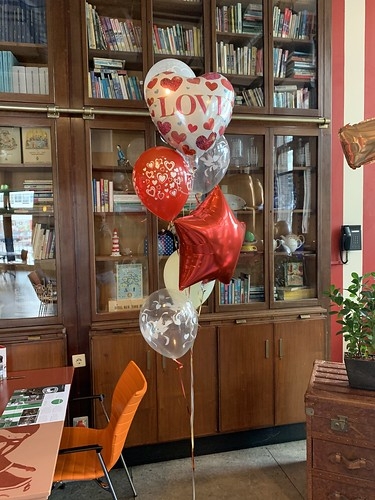Ballonboeket Liefde Bibliotheek Zaal  Hotel New York Rotterdam Valentijnsdag