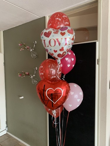 Ballonboeket Love Liefde Valentijn Valentijnsdag