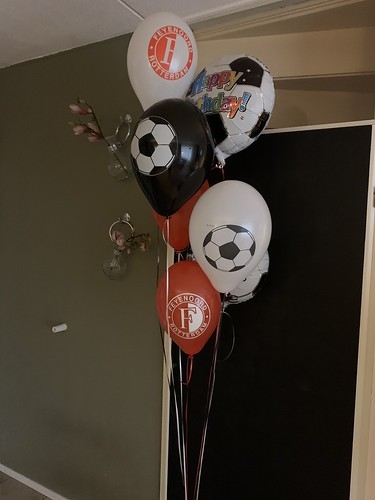 Ballonboeket Verjaardag Feyenoord Rotterdam Voetbal