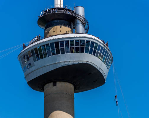 Abseilen van de Euromast