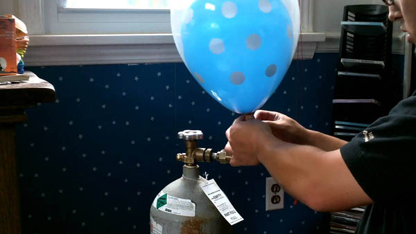 Here you can have your own balloons filled with helium or inflated with air.
