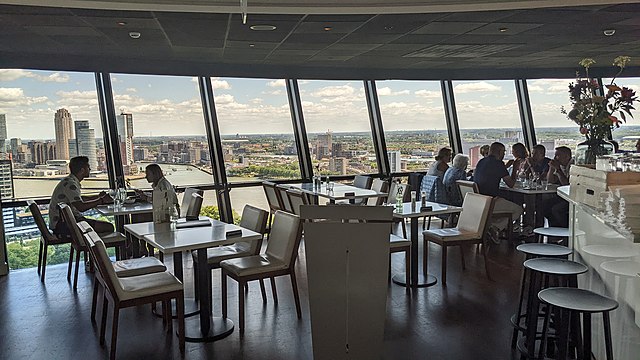 20x Most Romantic Restaurants with a view of the Rotterdam Skyline