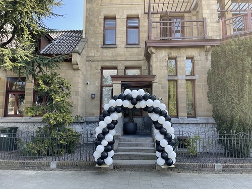 Ballonboog 5m Zwart Wit Verjaardag Essenlaan Rotterdam