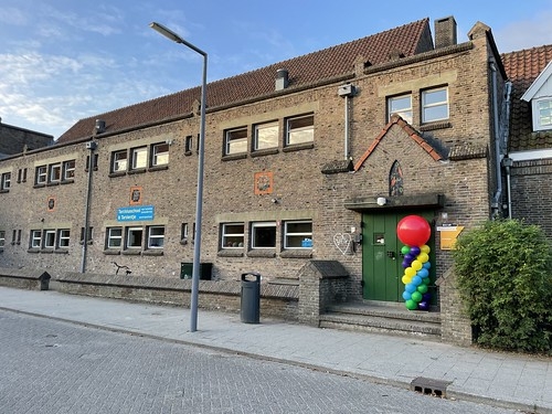 Ballonpilaar Breed Rond Start Schooljaar Tarcisiusschool Rotterdam