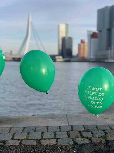 Heliumboog Bedrukt Erasmusbrug Rotterdam