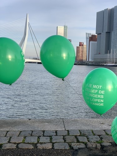 Heliumboog Erasmusbrug Rotterdam Rotterdamse Ballonnen