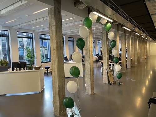Heliumboog Opening Serviceplein op het Timmerhuis Gemeente Rotterdam