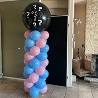 Balloon Pillar Gender Reveal