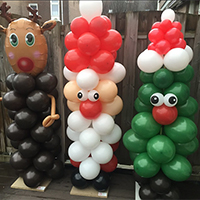 Balloon Pillar Christmas