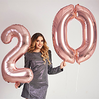 Air-filled Foil Balloon Number or Letter for Photo Shoot or Selfie